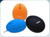 MOUSE USB K-MEX OPTICO MINI RETRATIL BIG EGG MO-821B PRETO